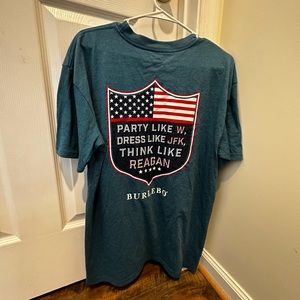 Blue/green men’s burlebo tee size large